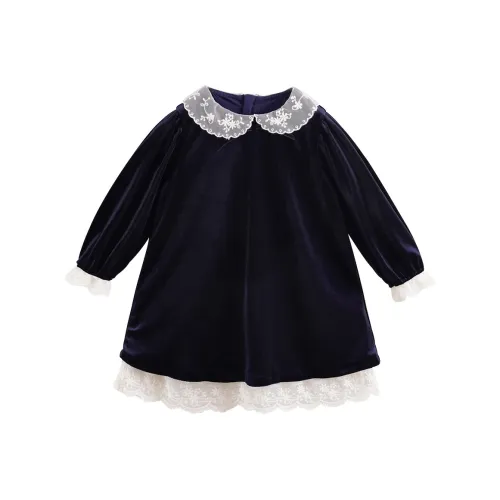 MARC JANIE Малыш Платье Детское Темно-синий