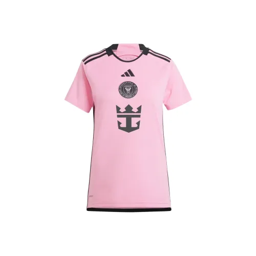 Adidas Inter Miami CF 24 25 Дом Джерси Футбол Джерси Фанатская версия Miami International Команда Дом Женские Розовый