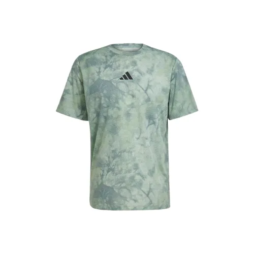 Adidas Power Graphic T Рубашка Мужская Зеленая