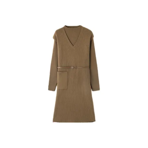 IHIMI Хаки Женские Комплекты с юбкой