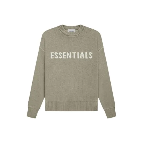 Fear Of God Essentials Свитер FW21 Логотип Фисташковый зеленый Детский