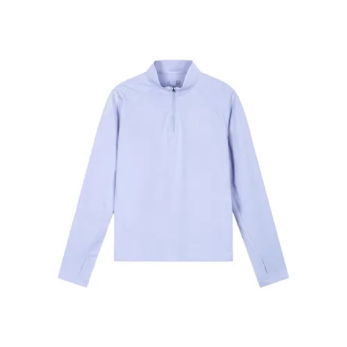 QIAODAN T-рубашка Женская Светлая Луна Фиолетовая