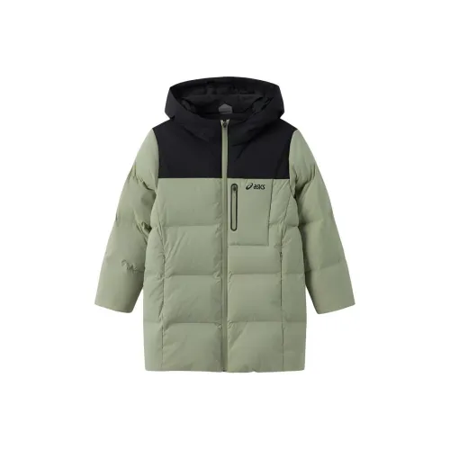 Asics Пуховик Армейский зеленый Подростки