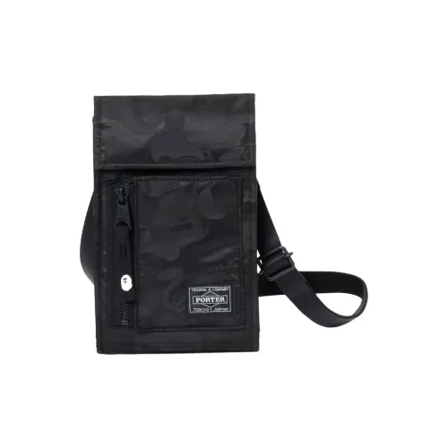 A BATHING APE Crossbody Bag Black Unisex