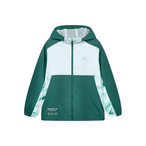 XTEP Куртки Пальто Бежевый Мох Зеленый Ледяной Дождь Синий Подростки