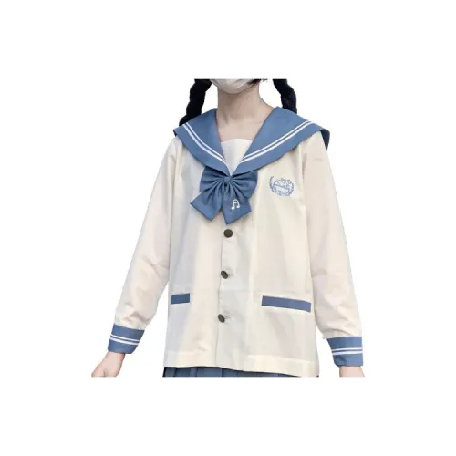 SHENBEI JK Пузырьки Кролик Длинный Sleeved Матроска Женская Униформа