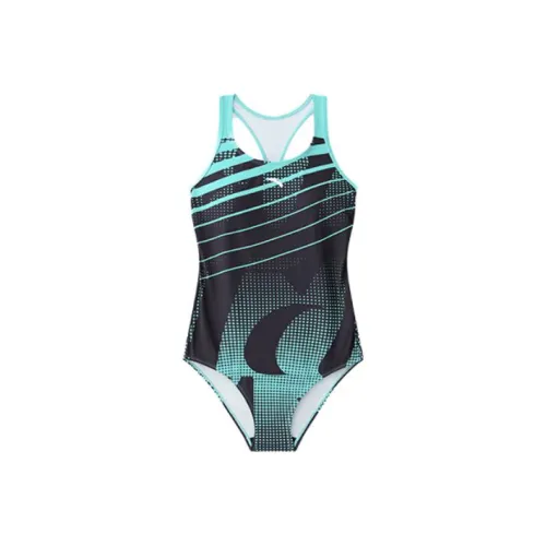 Anta Блок Зеленый Женские Ван-Пис Купальники