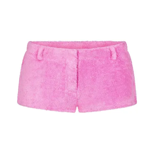 SKIMS Махровый COVER UPS Короткий Повседневные шорты Женские Неоновая орхидея Неоновая орхидея