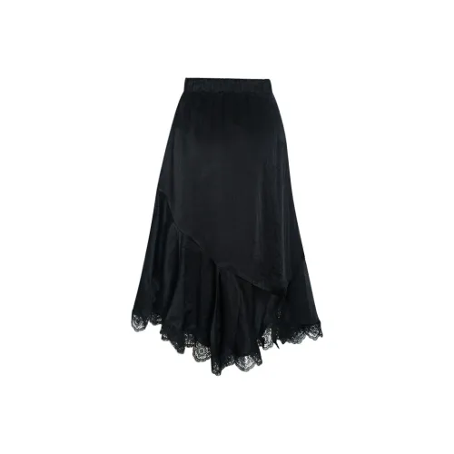 Little Pull SS24 Повседневный Длинный Юбка Женские Черный