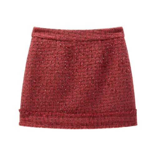 LEDIN Повседневные короткие юбки Женские Премиум Красный
