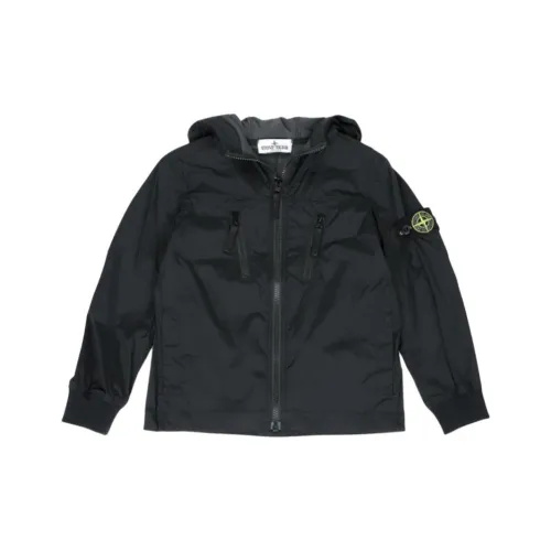 STONE ISLAND Черные Детские Куртки