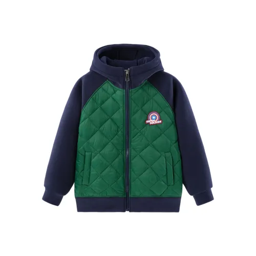 Disney Хлопковый пуховик Армейский зеленый Детский