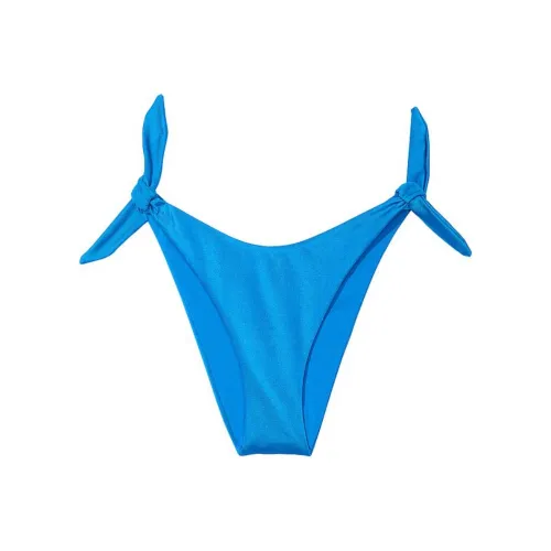 Victoria's Secret Розовый Узел Боковая сторона Галстук Бразильские Бикини Низ Синий Плавки Женские Синий