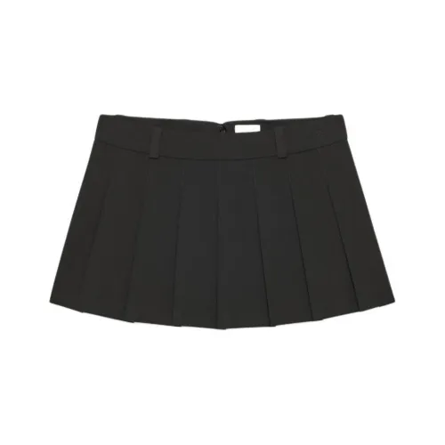 Aritzia FW24 Sunday Best Оливковый Супер Lo Шаговый шов Мини-юбка Повседневная Короткая Юбка Женская Черный Черный