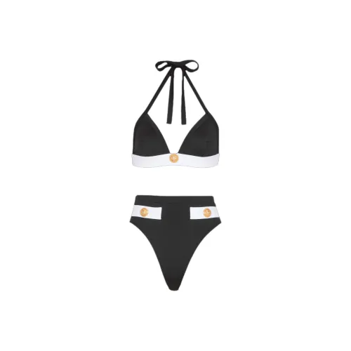 BALMAIN Двухкомпонентный купальник женский черный