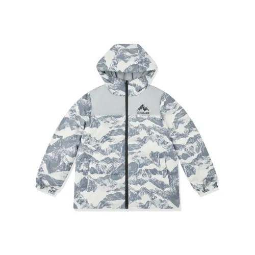 QIAODAN Пуховик Snow Mist Серый Подростки