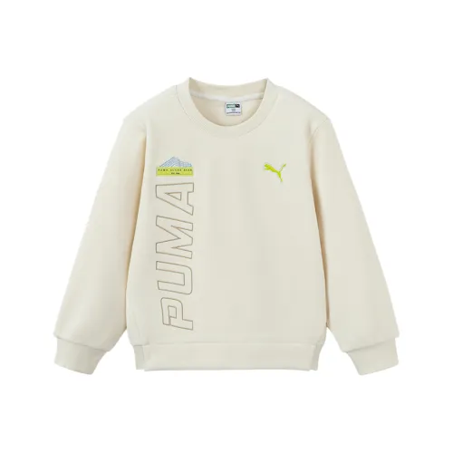 PUMA Свитшот Sportstyle Series Натуральный Белый Детский