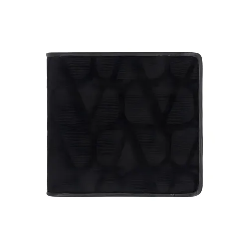 Valentino Garavani Cotton Wallet Men's Black