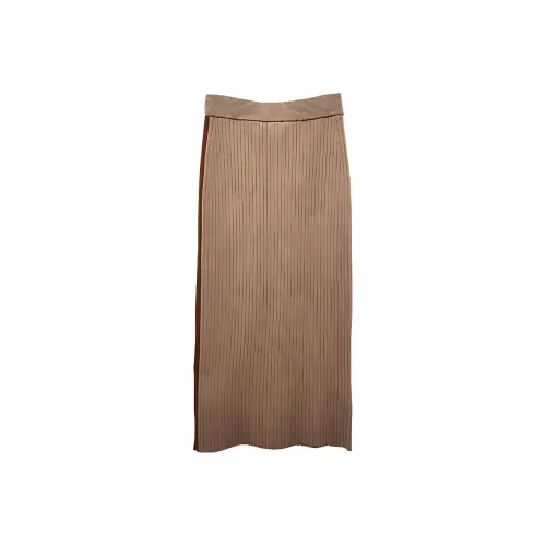 WEEKEND MaxMara Коричневая Женская Повседневная Длинная Юбка