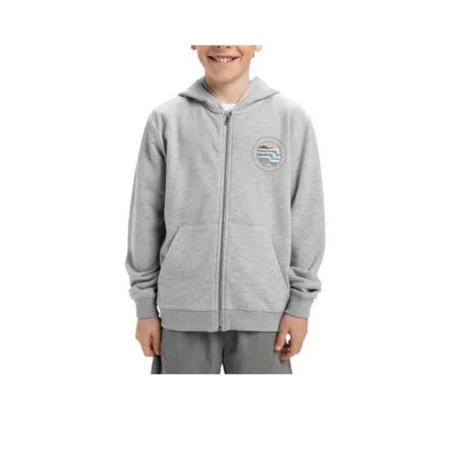 Quiksilver Куртка Graphic ZIP UP Толстовка Серый Подростки