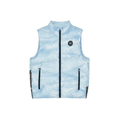 Skechers Kids Пуховик Синий Белый Абстрактный Marble Pattern Подростки