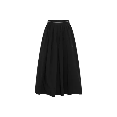 NAVIGARE Повседневный Длинный Юбка Женская Ночной Черный