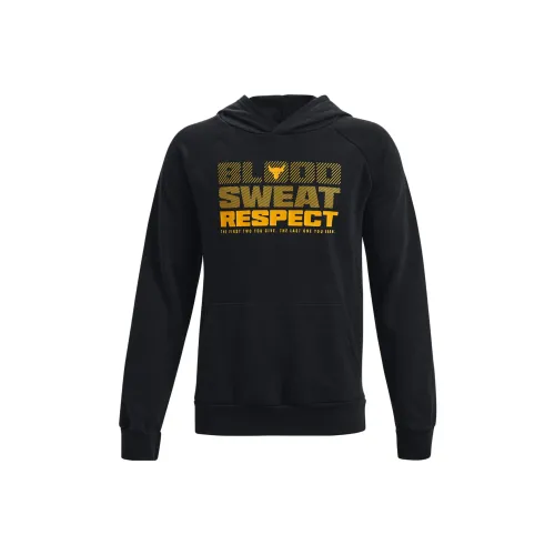 Under Armour Толстовка Rival Fleece Детская одежда Project Rock Rival Fleece Толстовка Черная Детская