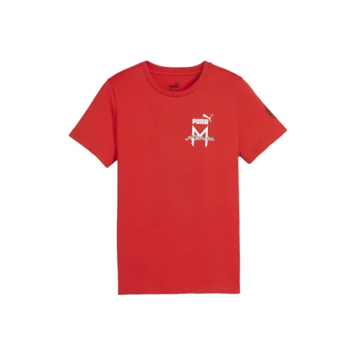 PUMA x AC Milan T-рубашка Коллаборация T-рубашка Ftblicons Детская и подростковая Красная