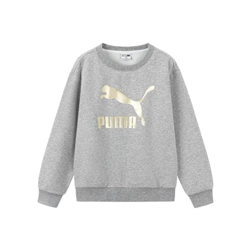 PUMA Свитшот Sportstyle Series Светло-серый Детский