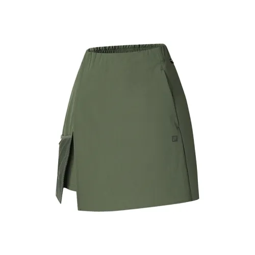 FILA Explore Повседневные короткие юбки Женские Растение Зеленый
