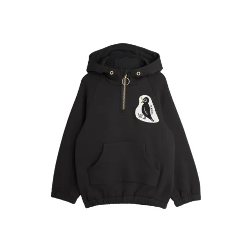 Mini Rodini Bird С капюшоном Длинный рукав Черный для детей 3-7 лет