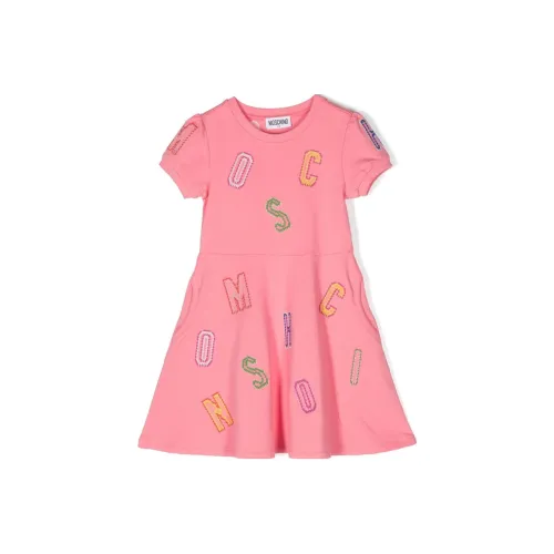 MOSCHINO Детское платье летнее кораллово-розовый