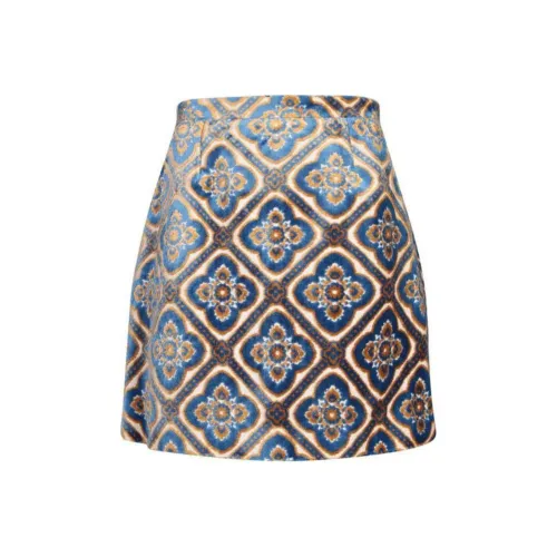 ETRO Многоцветные Женские Повседневные Короткие Юбки