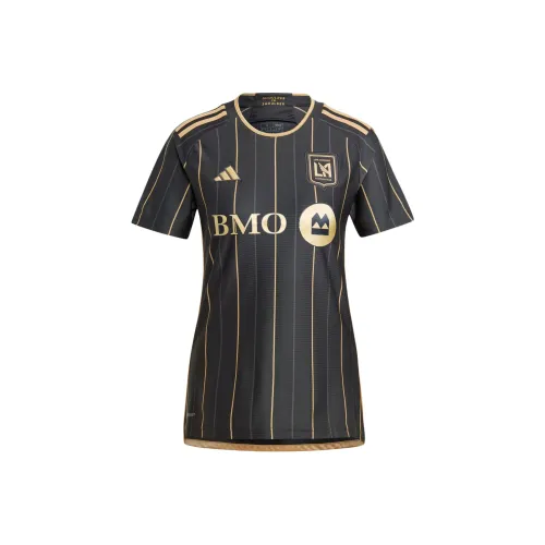 Adidas Los Angeles Football Club 24 25 Дом Джерси Футбол Джерси Фанатская версия Los Angeles Football Club Дом Женские