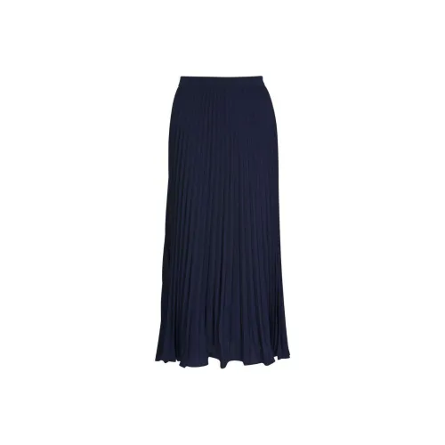 Veronica Beard FW24 Повседневная длинная юбка женская морского синего цвета