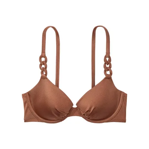 Victoria's Secret Цепочка Линк Icon PUSH Вверх Бикини Топ C Бикини Женские Карамель