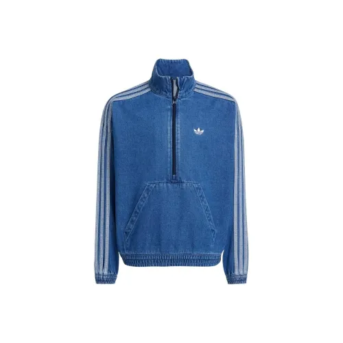 Adidas Originals Толстовка Джинсовый синий Подростки