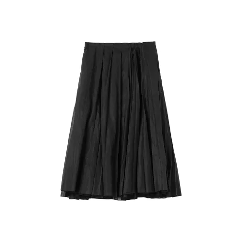 JIL SANDER Черные Женские Повседневные Длинные Юбки