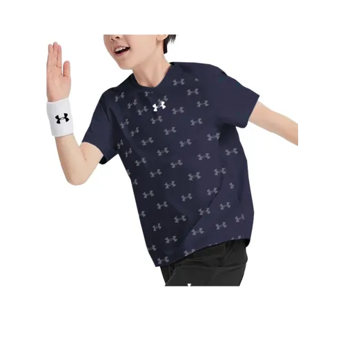 Under Armour Темно-синяя унисекс футболка