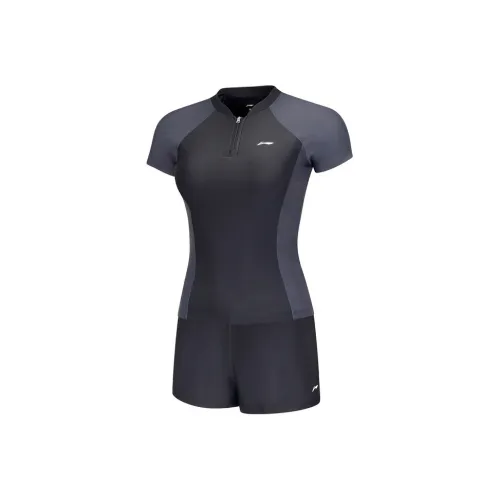 LINING Двухкомпонентный Купальник Женский Черный Чернильный Серый