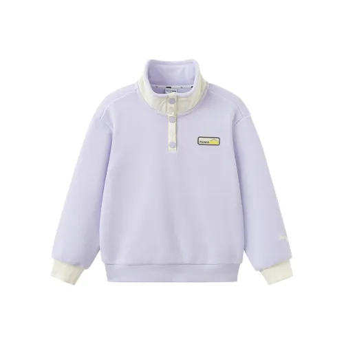 PUMA Толстовка PERFORMANCE Воротник-стойка Флис Толстовка Розово-фиолетовый для детей 3-7 лет