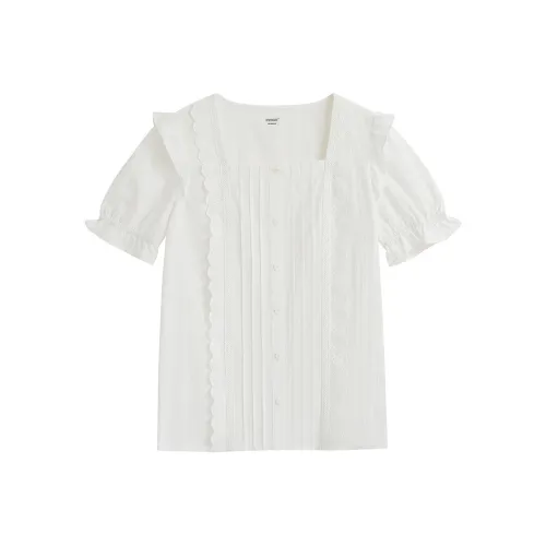 Inman Жемчужно-белые Женские Рубашки