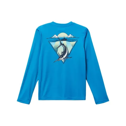 Columbia PFG Terminal Tackle™ Drag Time T Рубашка Детская Синяя