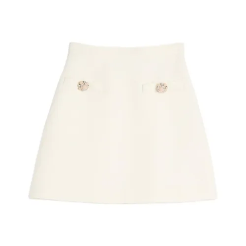 Valentino FW24 Повседневные короткие юбки Женские Белые