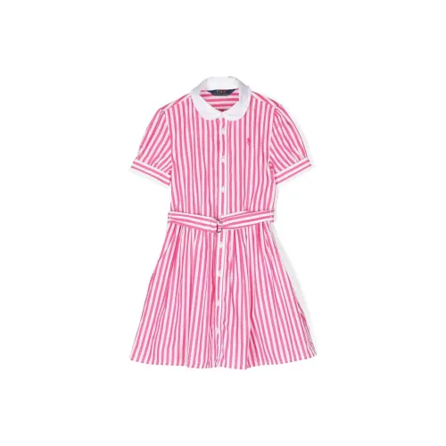Polo Ralph Lauren Короткий рукав Платье SS23 Розовый Детский