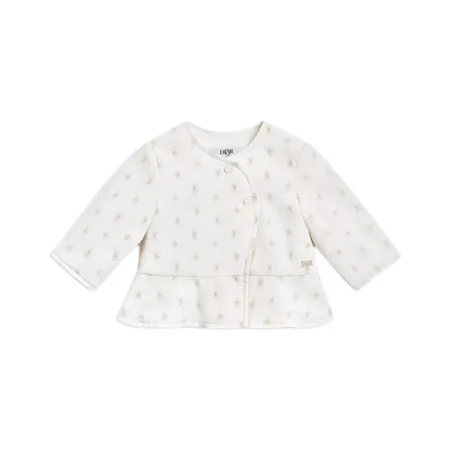 DIOR Хлопковый пуховик Сливочный для младенцев и малышей