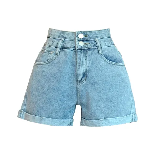 Джинсовые шорты женские светло-синие