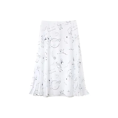 OVV Повседневный длинный юбка женский цвет слоновая кость