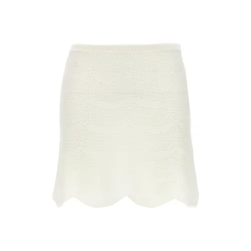 TF SS25 Повседневные короткие юбки Женские Белые