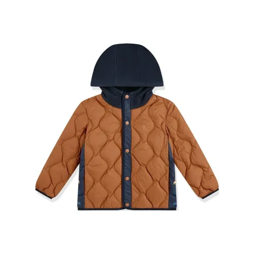 QIAODAN Пуховик Охра для детей 3-7 лет